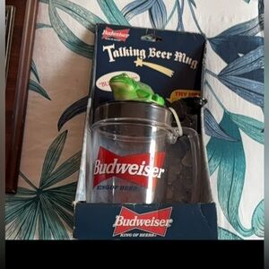 Budweiser Frog Beer Mug with Red Logo